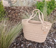 Duża ręcznie robiona torebka