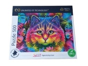 Puzzle 500 Trefl Prime Color Splash Kot | Premium