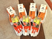 Rękawice robocze wzmocnione skórą - zapinane na rzep. Rozmiar 9 L