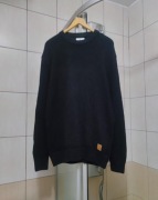 Sweter klasyczny Springfield  granatowy XL Na sweterek czarny ciemny  ciemn