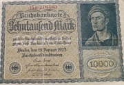 Stary banknot Niemcy 10 000 marek 1922  rok 