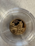 Congo: Prehistoric Life II Carnotaurus 2025 złoto 0,5g Au 9999 Kongo