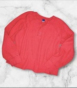 Czerwona koralowa krótka bluzka oversize rozmiar S/M