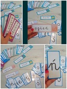 Karty do nauki czytania litery pisane wyrazy słowa nauka 