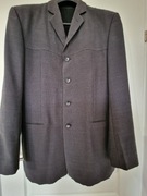 Popielaty / grafitowy garnitur męski rozmiar 188-194 cm (XL/XXL)