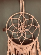 Łapacz snów - ramka na zdjęcia, makrama, handmade, boho