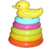 PIRAMIDKA zabawka układanka wieża kaczuszka