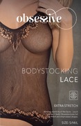 OBSESSIVE Bodystocking Lace Zestaw Bielizna Damska Top+Pończochy S/M/L