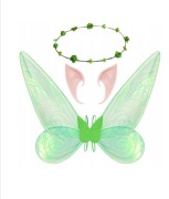 Zestaw SKRZYDŁA WRÓŻKI LED  DZWONECZEK ELF MOTYL WIANEK USZY 