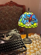 Lampa stołowa witrażowa ważka tiffany