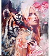 Malowanie po numerach dla dorosłych zestaw z farbkami 40x50