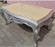 BAROKOWY STOLIK KAWOWY Z MARMUROWYM BLATEM