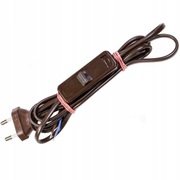 Przewód przyłączeniowy z wyłącznikiem na przedłużacz brązowy Mrowiec Polski