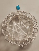 Wianek biały ażurowy