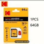 Karta pamięci Kodak microSDXC 64GB UHS-1 U3 V30 A1 + Adapter