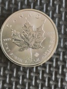 Kanada 5 dolarów uncja czystego srebra