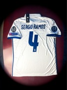 (S) Sergio Ramos 2016/2017 Nowa Real Madrid Biała Koszulka Liga Mistrzów