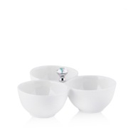 PATERA MISECZKI PRZEKĄSKI KRYSZTAŁEK HOME&YOU GLAMOUR BIAŁE