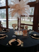 Obrusy czarne okrągłe 280 cm i prostokątne 300 cm 