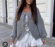 Sweterek oversize modny viral kardigan