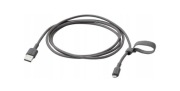 Ikea kabel przewód USB A do micro USB szary Lillhult 1,5m