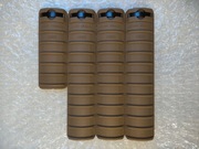 4szt. Okładziny/osłony nylonowe na szyny picatinny RIS Knights Armament TAN