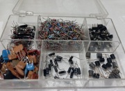 Zestaw mix diody, tranzystory, filtry ceramiczne i inne demontaż 