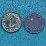 1 Reichspfennig 1874 i 1880