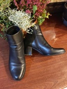 botki kozaczki sztyblety zasuwane na słupku eleganckie kobiece wygodne