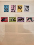 Rwanda 1967 Mi 201-8 A węże seria idealna pozycja