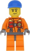 LEGO FIGURKA RATOWNIK CZAPKA 60012 cty0409