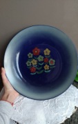 Patera Tułowice Kobalt Porcelit szkliwiony Ombre Szroniony PL Vintage PRL