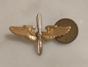 Antyk oryginalna - nie replika - odznaka lotnika oficera USA Army Air Force
