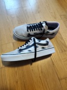 Vans Old School r. 43, pudrowy róż, czaszki 