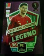Karta piłkarska panini fifa365 world cup 2022 cristiano ronaldo Legend