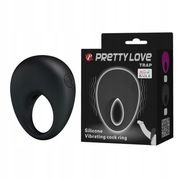 NOWY WIBRUJĄCY PIERŚCIEŃ NA PENISA PRETTY LOVE TRAP NA BATERIE