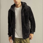 SHERPA MIŚ oversized bluza kurtka kapturem L XL XXL czarna polar M baranek