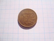 Polska moneta 5 gr groszy 1991
