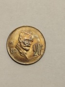 Sprzedam monetę Meksyk 20 centavo 1975r. Francisco I. Madero stan bdb.