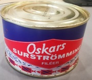 Szwedzkie kiszone Śledzie Oskars SURSTROMMING Filety