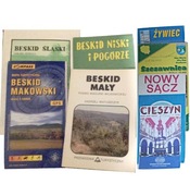 BESKID Niski Makowski Śląski Mały MAPA PRZEWODNIK