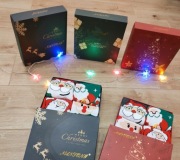 Skarpety męskie świąteczne prezent grube zimowe 4 sztuki