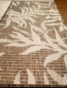 Dywan, chodnik  ,Boho  wzór liście, beżowy, 60 x 100 cm, Multidecor..