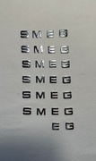Oryginalne literki logo SMEG – 26 sztuk – stan bardzo dobry