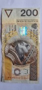 Banknot 200 zł 1994r seria YB