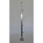 Słupki balustrady inox, stal nierdzewna satynowa 