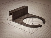 Uchwyt statyw na skarpetę filtracyjna akwarium morskie druk 3d 