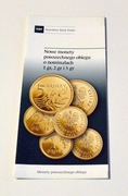 Folder NBP 1,2,5 groszy 2013 Monety obiegowe -polski