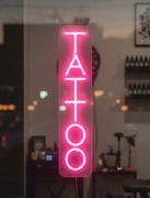 TATTOO NEON SZYLD LED STUDIO TATUAŻU 50X11 CM KOLORY 