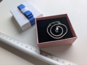 Srebrna bransoletka na zawieszki charmsy, 1.3mm x 17cm